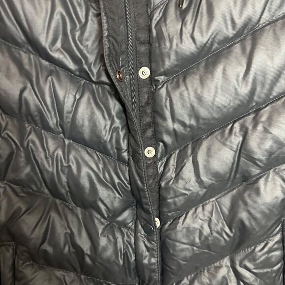Gap Puffer Jacket Black Lightweight Down‎ Filled Zip & Snap Outdoor Size Small - Picture 5 of 7